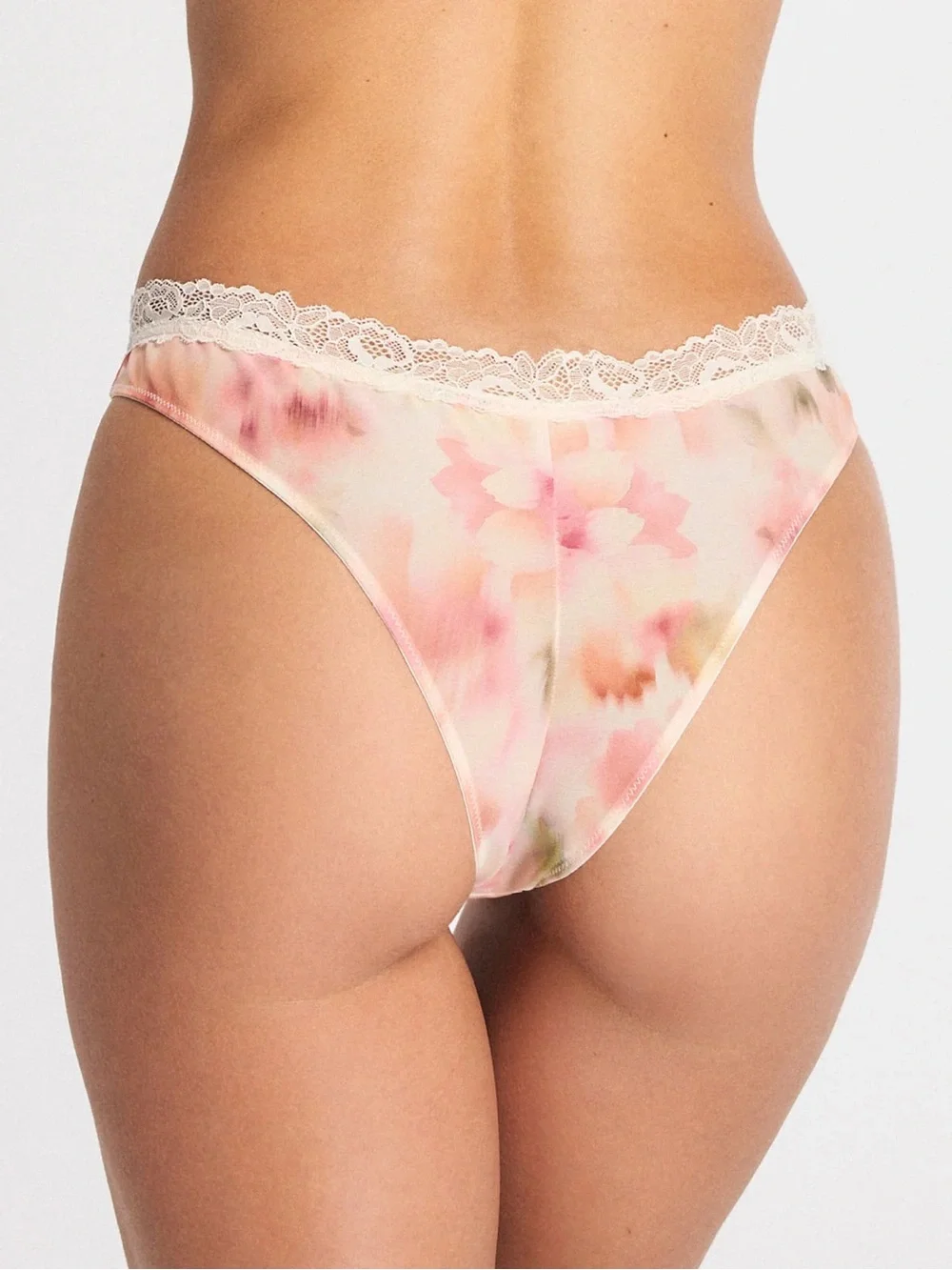 NWT XS Savage X Fenty Floral Lace Trim Underwear & Brown Thong Bundle